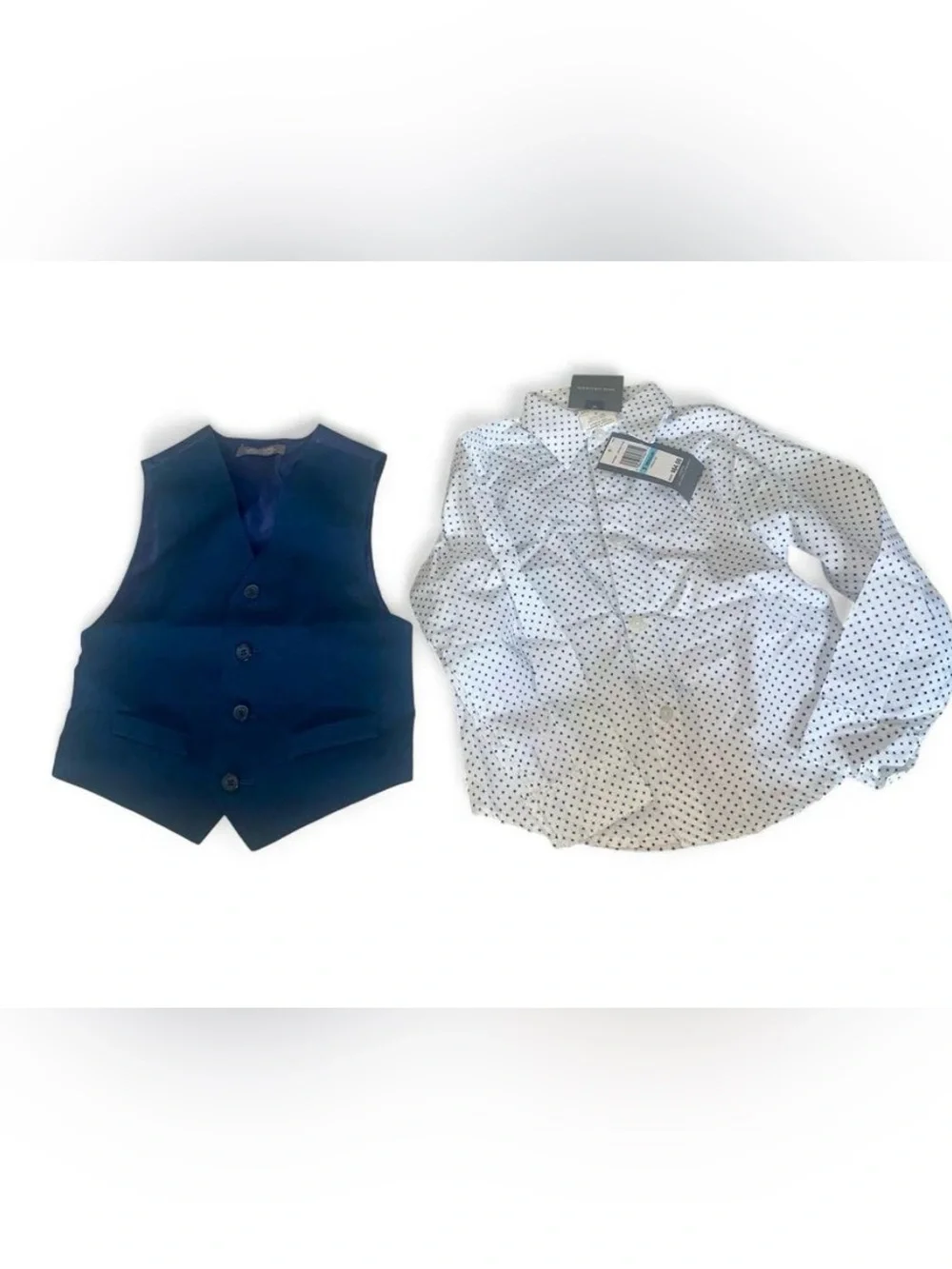 💕 Van Heusen long sleeve shirt vest set size 5T boy formal
